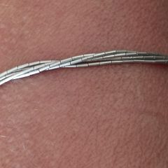 Vintage liquid sterling silver 925 multi strand bracelet 7 inches long in very good condition and has been well cared for see all photos FREE STANDARD POSTAGE INCLUDED