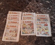 11 X Lion Comic Books (All 1952 including issue 2 to 9)