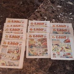 11 X Lion Comic Books (All 1952 including issue 2 to 9)