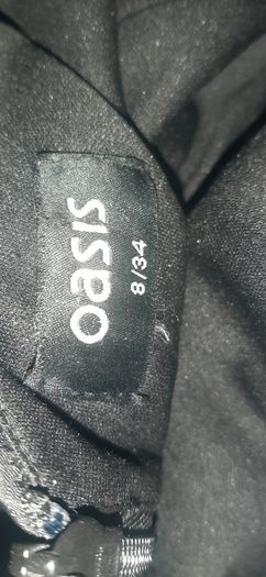 Oasis Purple Sequin Black top Size 8