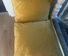 Mustard cushions