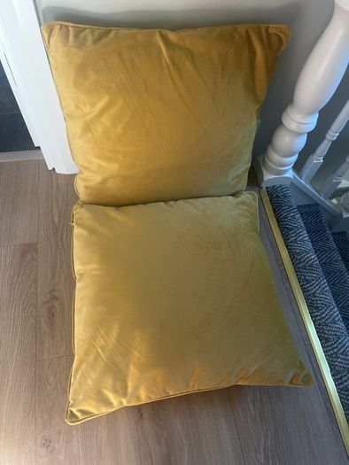 Mustard cushions