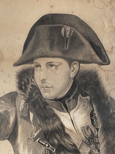 Amazing Antique, C. M. KEANE, NAPOLEON A EYLAU, charcoal on paper