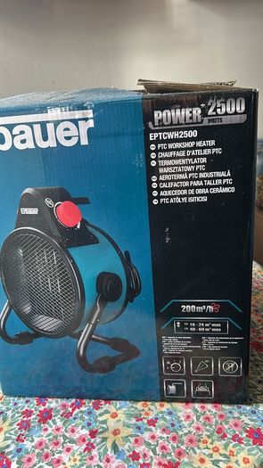 Erbauer Electric 2500W Blue, black & red PTC workshop heater