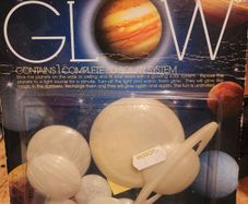 Glow in the dark 3d solar system