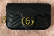 Gc leather bag with chain strap