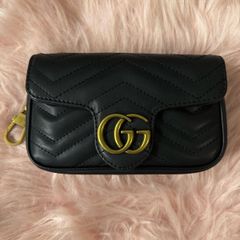 Gc leather bag with chain strap
