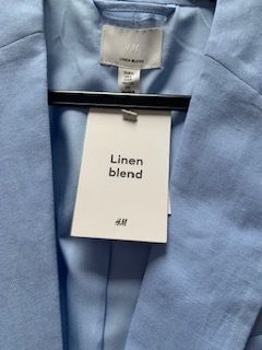 New Blue Linen Jacket from H&M with tag