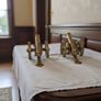 A Pair of Antique Solid Brass Desk Canons(5.4kgs) Image 2