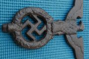 WW2 German Nazi large Cast Iron Third Reich Eagle pole top of flag (I think it's a reproduction)