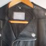 b. young black leather jacket, ladies medium Image 3