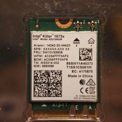 Intel Killer Wi-Fi 6E 1675x AX210NGW M.2 WiFi + Bluetooth Card (Module Only)
