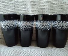 4 Small John Rocha For Waterford Glasses