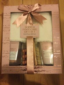 Ladies Slippers Foot Care Set Brand New in beautiful gift box