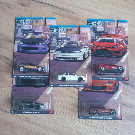 Hot Wheels Compact Kings 1-5 Set Silver Series
