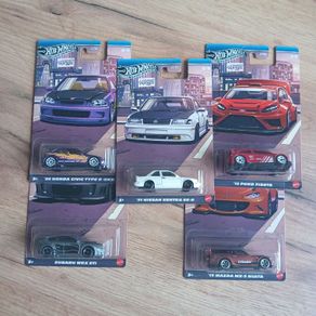 Hot Wheels Compact Kings 1-5 Set Silver Series