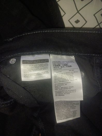 Black mens levis jeans