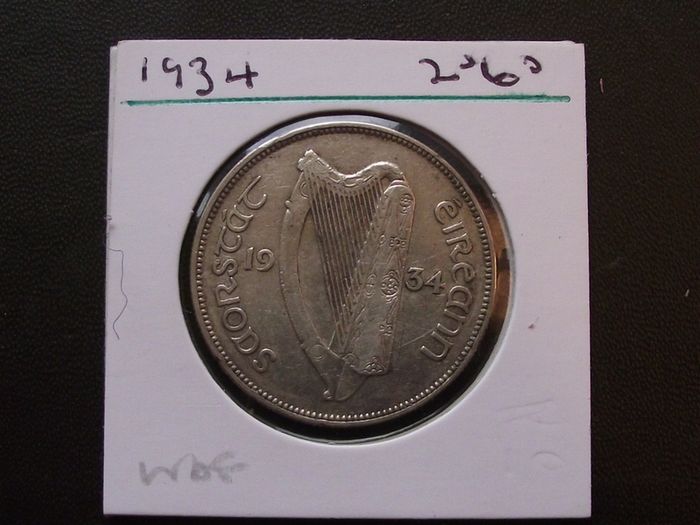Irish Free State. 1934 Silver Half Crown