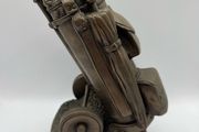 Vintage Stuart Houghton Golf Caddy Paperweight