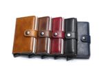 Men's Women's Leather Money Clip Slim Wallets Credit Card Holder RFID Blocking Purse