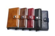 Men's Women's Leather Money Clip Slim Wallets Credit Card Holder RFID Blocking Purse