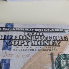 Prop money for movies, theater, etc