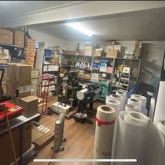 Office to co-rent with sign maker installer van wrapper