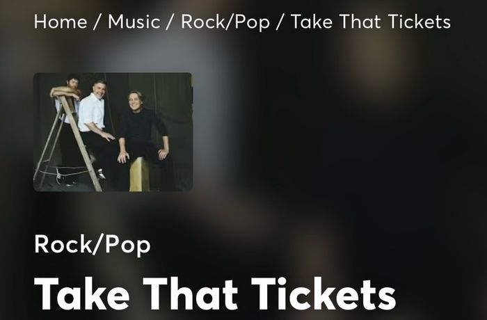Take That Concert Tickets
