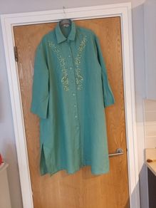 I'll Limo De Melita  Shirt Dress/Coat.  S. Xl 18.