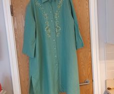 I'll Limo De Melita  Shirt Dress/Coat.  S. Xl 18.