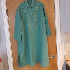 I'll Limo De Melita  Shirt Dress/Coat.  S. Xl 18.