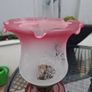 Beautiful Antique Victorian British made Cranberry Oil Lamp Image 4