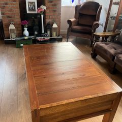 Solid Oak Antique Coffee Table