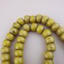 Antique Yellow African Style Glass Beads Strand 22 inches Image 4