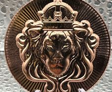 1 avdp oz Fine Copper Bullion Scottsdale Lion Stacker.