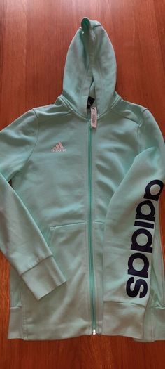 Beautiful Adidas Zipped Top Age 13/14