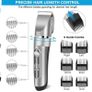 Hair Clippers, Professional Hair Trimmer Cordless Clippers Beard Shaver Electric Haircut Kit IPX7 Waterproof USB Rechargeable LED Display Beard Trimmer for Men and Family Use (FREE POSTAGE) Image 6
