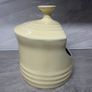 Le Creuset Stoneware Salt Pig. Discontinued rare color. Pale Yellow. As New Image 2