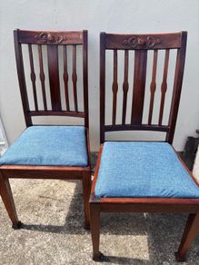 6x Vintage Mahogany Dining Chairs