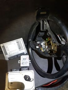 01 04 Bmw 316 E46 1.8 16v Petrol Coupe Ecu Lock Set Kit 7527313