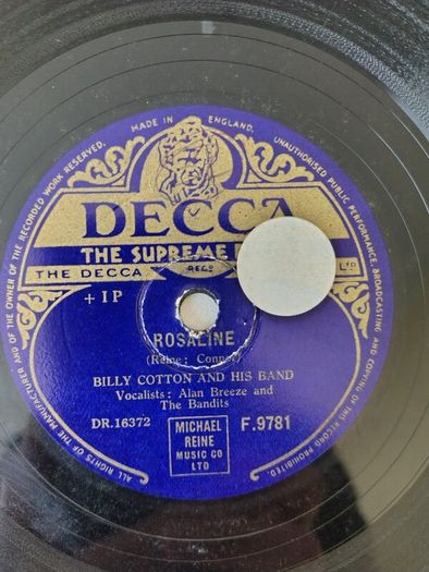 6 Gramophone Records.  Various labels.