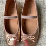 Rose gold ballet pumps size 13 Image 2