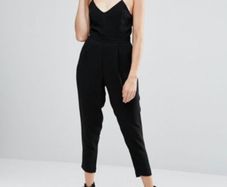 black cami jumpsuit River Island 12