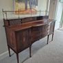 Edwardian Mahogany& satinwood inlaid bow-front sideboard Image 8