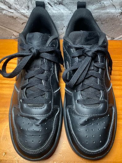 Nike Court Borough Boys Trainers UK4.5 EUR37.5 All Black