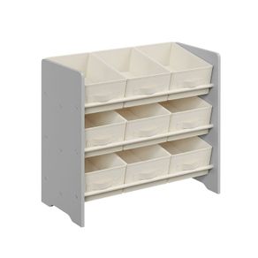 Kids storage unit bedroom  nursery with 9 non-woven storage boxes
