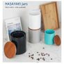 Brand New HASAYAKI Storage Jars, Set of 2 650/1100ml Stackable Ceramic Canisters. Image 6
