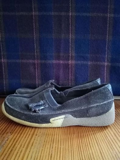 Clark's casual suede loafers brown 4 37