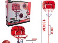main image for ad Free Stand Portable Max 1.5m Adjustable BASKETBALL Hoop Goal Adjustable Height