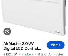 Wall mounted electrical heater